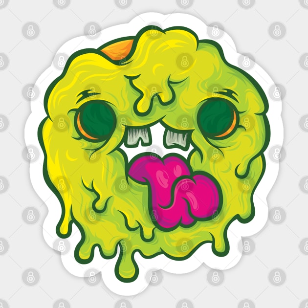 Slimy donut Sticker by BeataObscura